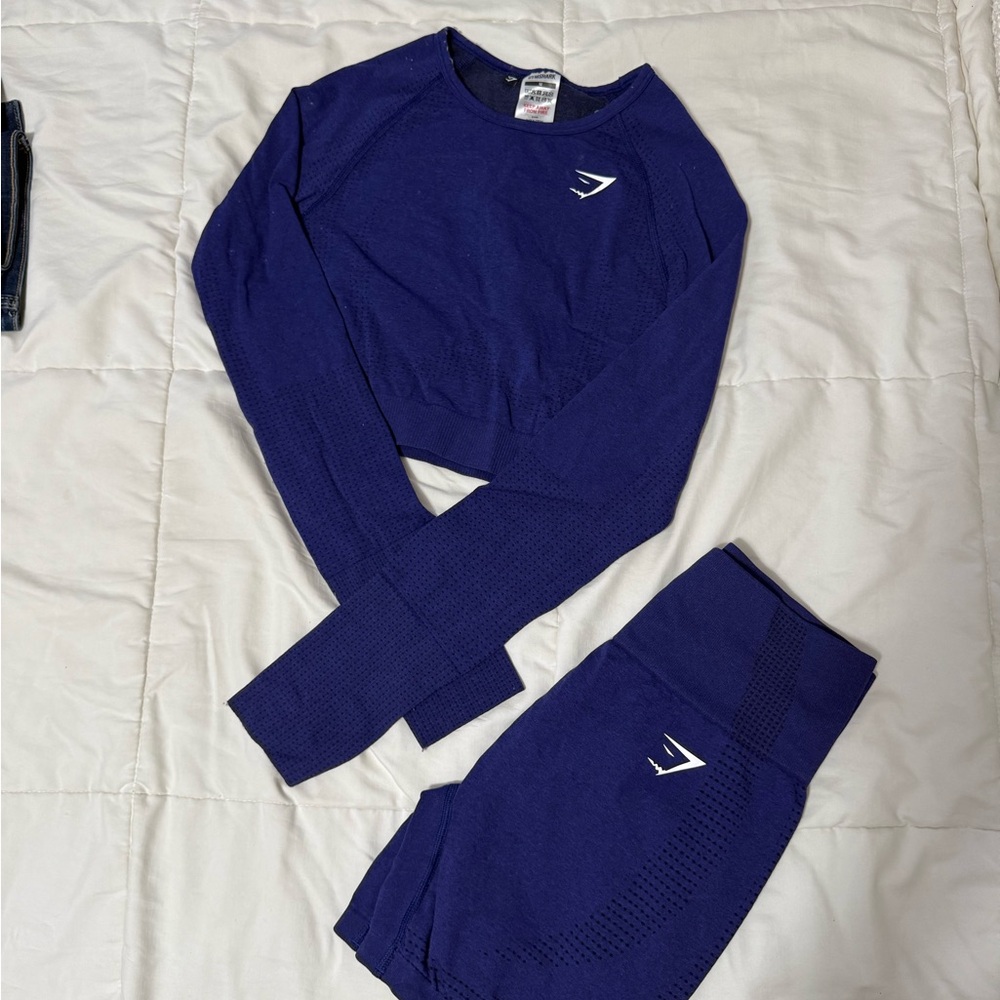 Gymshark Deep Blue Activewear Set